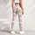 Blush Cherry and Sage Bow Motifs for Sweet Studio-to-Street Activewear Style and Yoga Days Leggings - 5