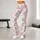 Blush Cherry and Sage Bow Motifs for Sweet Studio-to-Street Activewear Style and Yoga Days Leggings - 11