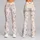 Ivory Rosebud Sprigs For Pilates, Gym, And Everyday Wellness Wear Leggings - 9
