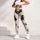 Black Cat Bow Tie Motifs for Cozy Everyday Style, Casual Outings, and Feline Fans Leggings - 4