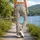 Soft Ivory Gray Leopard Spots for Yoga, Pilates, and Everyday City Style for Women Leggings - 12