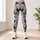 Monochrome Speckled Hens for Playful Farmhouse Style and Everyday Active Living Leggings - 4