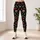 Cherry Rose Botanical Motifs for Garden Strolls and Everyday Movement Leggings - 4