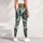 Teal Paisley and Polka Dot Motifs for Yoga, Travel and Everyday Activewear Style Leggings - 6