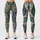Teal Paisley and Polka Dot Motifs for Yoga, Travel and Everyday Activewear Style Leggings - 3