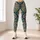 Teal Paisley and Polka Dot Motifs for Yoga, Travel and Everyday Activewear Style Leggings - 4