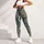 Teal Paisley and Polka Dot Motifs for Yoga, Travel and Everyday Activewear Style Leggings - 5