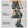 Teal Paisley and Polka Dot Motifs for Yoga, Travel and Everyday Activewear Style Leggings - 2