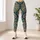 Teal Paisley and Polka Dot Motifs for Yoga, Travel and Everyday Activewear Style Leggings - 6
