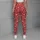 Rose Red Heart Motifs for Romantic Workouts and Everyday Activewear for Women Leggings - 4
