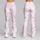 Blush Pink Hearts on Charcoal for Sweet Everyday Activewear and Casual Style Leggings - 9