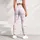 Blush Pink Hearts on Charcoal for Sweet Everyday Activewear and Casual Style Leggings - 4
