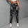 Charcoal Silver Vortex Swirls for Yoga, Pilates, and Everyday Active Lifestyle Wear Leggings - 5