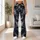 Charcoal Silver Vortex Swirls for Yoga, Pilates, and Everyday Active Lifestyle Wear Leggings - 11