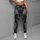 Charcoal Silver Vortex Swirls for Yoga, Pilates, and Everyday Active Lifestyle Wear Leggings - 4