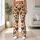 Orange Cocoa Animal Hearts for Playful Weekend Wellness and Everyday Style Leggings - 10