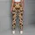 Orange Cocoa Animal Hearts for Playful Weekend Wellness and Everyday Style Leggings - 5
