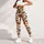 Orange Cocoa Animal Hearts for Playful Weekend Wellness and Everyday Style Leggings - 6