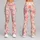 Soft Pink Daisy and Coral Bloom Motifs for Spring Fitness and Everyday Casual Style Leggings - 9