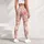 Soft Pink Daisy and Coral Bloom Motifs for Spring Fitness and Everyday Casual Style Leggings - 6