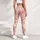 Soft Pink Daisy and Coral Bloom Motifs for Spring Fitness and Everyday Casual Style Leggings - 4