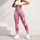 Pink Ombré Wildflower Blooms for Yoga, Running and Everyday Fitness Leggings - 5