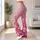 Pink Ombré Wildflower Blooms for Yoga, Running and Everyday Fitness Leggings - 11