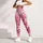 Pink Ombré Wildflower Blooms for Yoga, Running and Everyday Fitness Leggings - 5