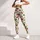 Ivory Red Cherry and Green Leaf Motif for Cheerful Everyday Activewear Leggings - 5