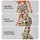 Ivory Red Cherry and Green Leaf Motif for Cheerful Everyday Activewear Leggings - 2