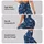 Dusty Blue and Ivory Star Motifs for Everyday Movement, Studio Sessions, and Weekend Wear Leggings - 8