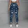 Dusty Blue and Ivory Star Motifs for Everyday Movement, Studio Sessions, and Weekend Wear Leggings - 5