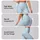 Aqua And White Starry Sky Motif For Everyday Fitness And Relaxed Casual Wear For Women Leggings - 2
