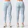 Aqua And White Starry Sky Motif For Everyday Fitness And Relaxed Casual Wear For Women Leggings - 3