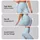 Aqua And White Starry Sky Motif For Everyday Fitness And Relaxed Casual Wear For Women Leggings - 2