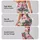 Coral Flamingo Stripes for Tropical Fitness Style and Playful Everyday Wear for Women Leggings - 2