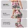 Coral Flamingo Stripes for Tropical Fitness Style and Playful Everyday Wear for Women Leggings - 2