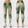 Sage Green Ink Wash Marbling for Yoga, Pilates and Everyday Wellness for Women Leggings - 3