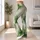 Sage Green Ink Wash Marbling for Yoga, Pilates and Everyday Wellness for Women Leggings - 11