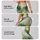 Sage Green Ink Wash Marbling for Yoga, Pilates and Everyday Wellness for Women Leggings - 8