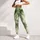 Sage Green Ink Wash Marbling for Yoga, Pilates and Everyday Wellness for Women Leggings - 5