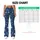Navy Blue Wildflower Sprigs for Studio Training and Everyday Movement, Women's Activewear Leggings - 7