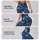 Navy Blue Wildflower Sprigs for Studio Training and Everyday Movement, Women's Activewear Leggings - 8