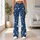 Navy Blue Wildflower Sprigs for Studio Training and Everyday Movement, Women's Activewear Leggings - 12