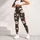White Daisies and Scarlet Wildflowers for Yoga, Running and Everyday Activewear Leggings - 4