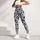 Cool-Toned Leopard Spots for Studio Yoga, Running, and Everyday Activewear Style Leggings - 5