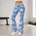 Playful White Sheep on Sky Blue for Yoga, Running and Everyday Fitness Wear for Women Leggings - 11
