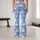 Playful White Sheep on Sky Blue for Yoga, Running and Everyday Fitness Wear for Women Leggings - 10