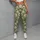 Sage Green Daisy Blooms for Outdoor Yoga and Running, Cheerful Nature Lover Style Leggings - 5