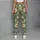 Sage Green Daisy Blooms for Outdoor Yoga and Running, Cheerful Nature Lover Style Leggings - 6